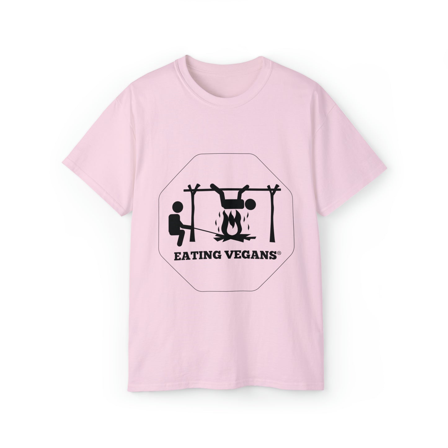 Eating Vegans T-Shirt - Black Lettering