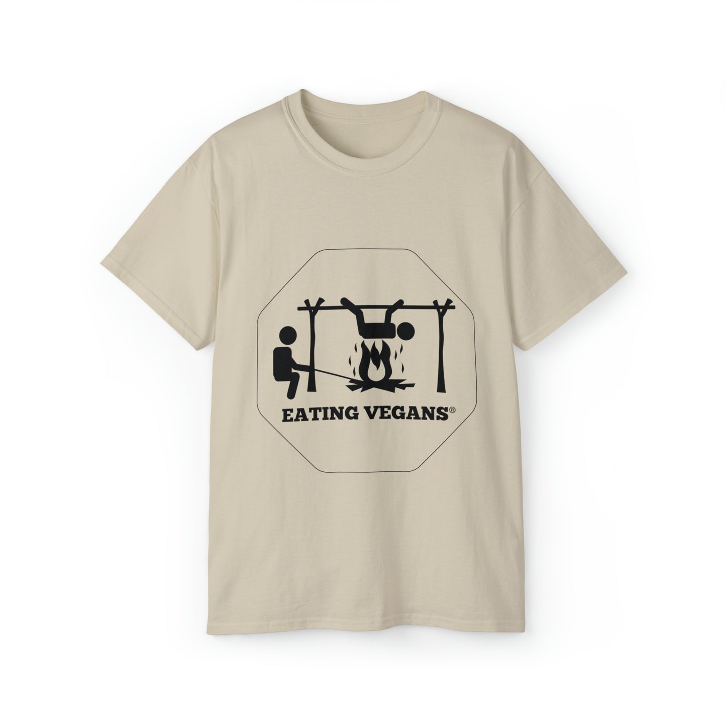 Eating Vegans T-Shirt - Black Lettering