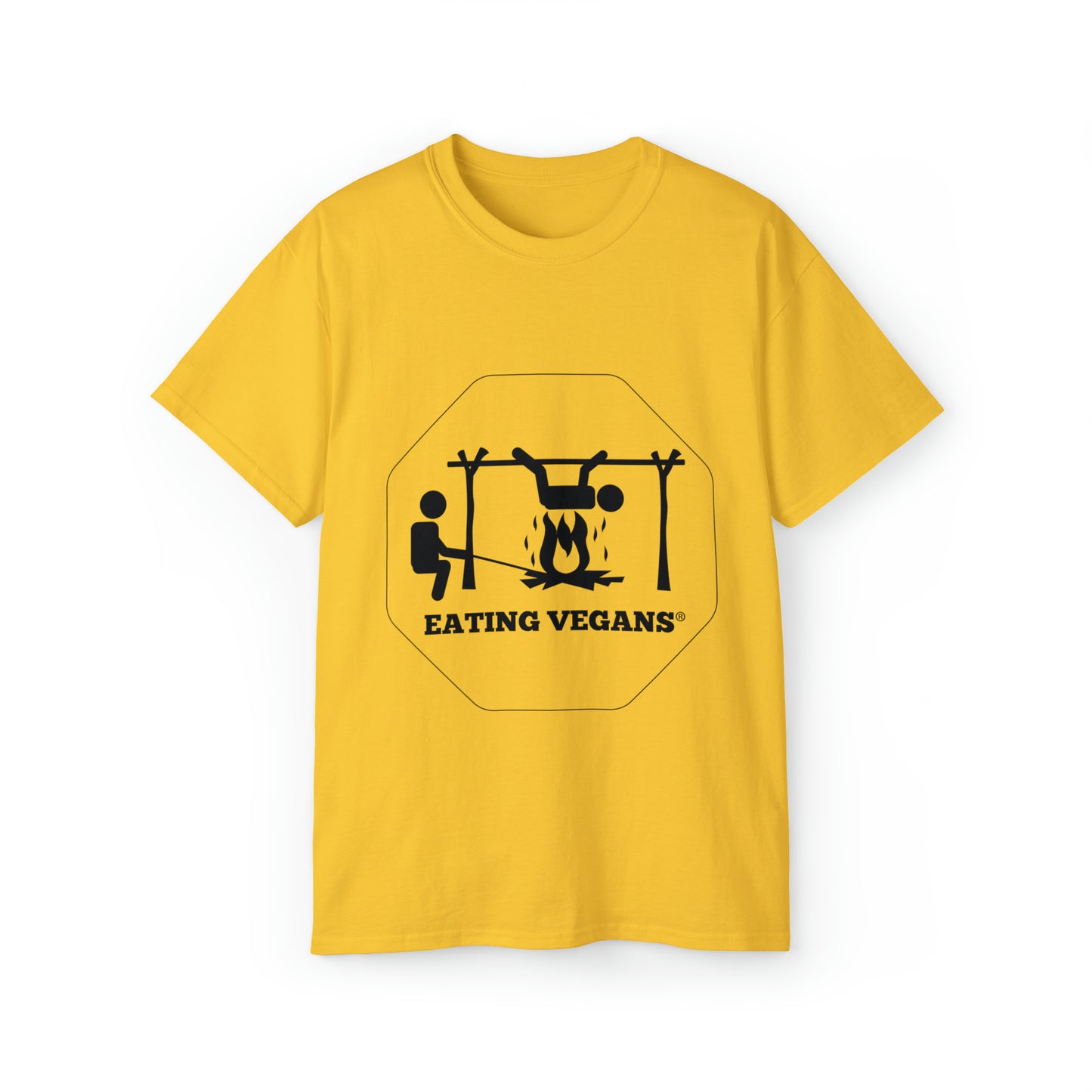 Eating Vegans T-Shirt - Black Lettering