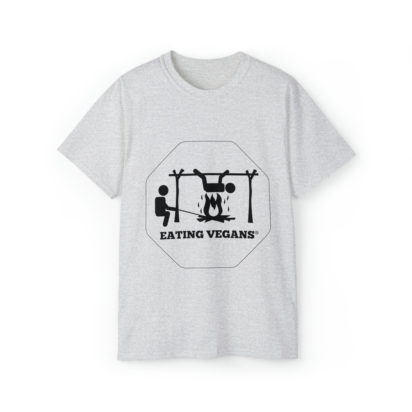 Eating Vegans T-Shirt - Black Lettering