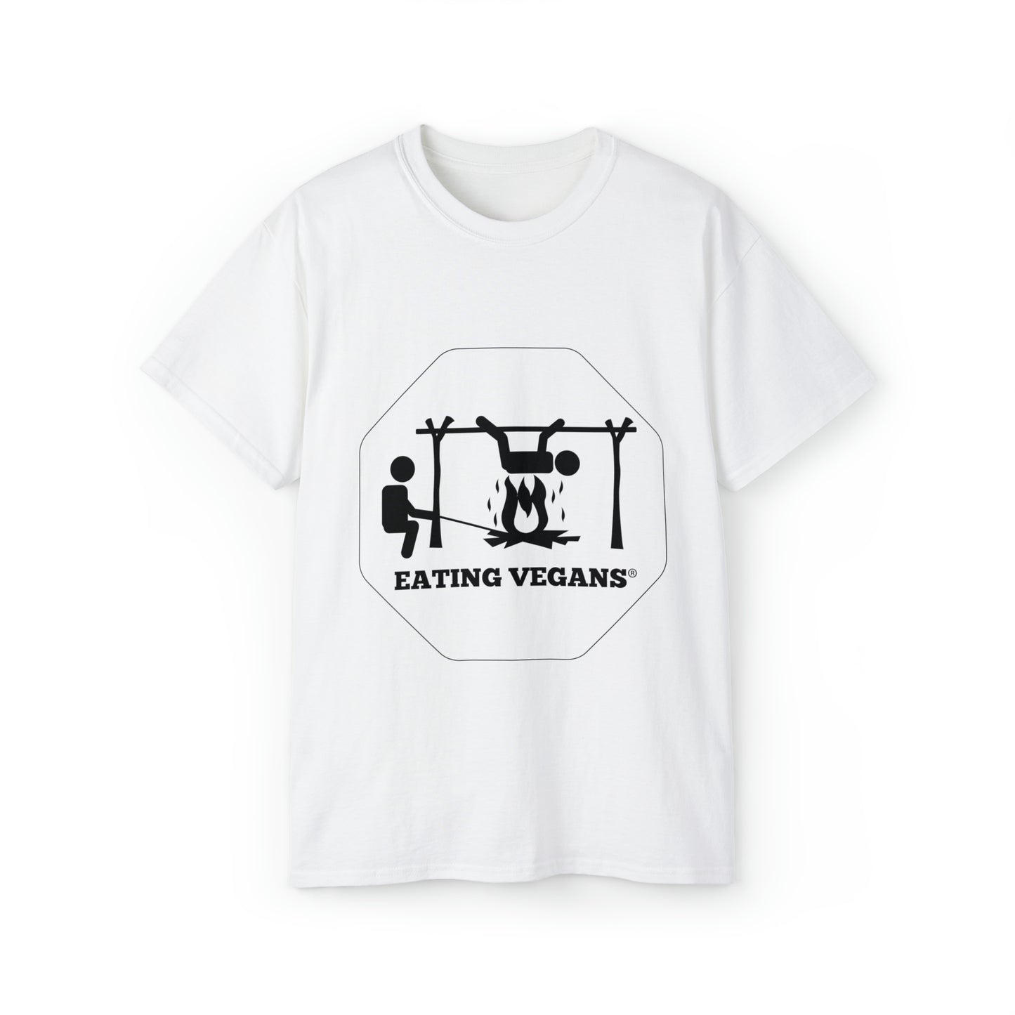 Eating Vegans T-Shirt - Black Lettering