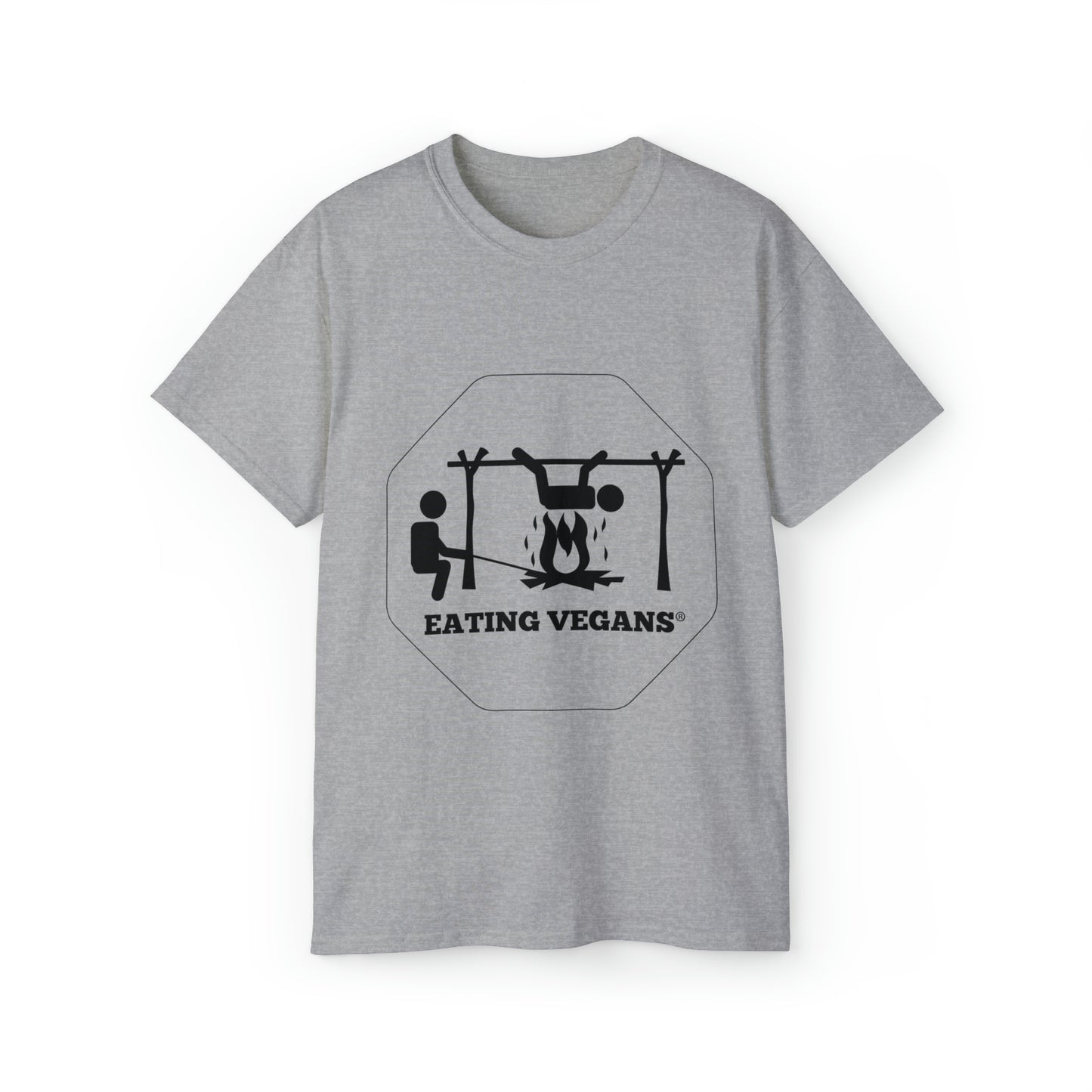 Eating Vegans T-Shirt - Black Lettering