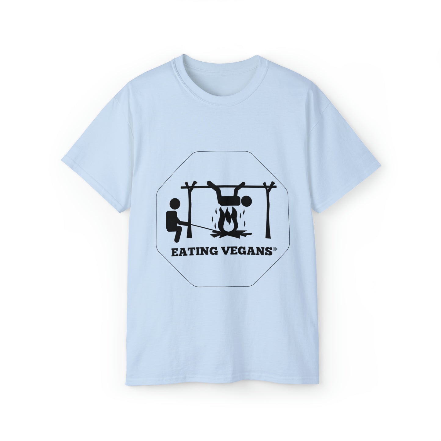 Eating Vegans T-Shirt - Black Lettering